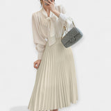 Aoife - Elegant Long Pleated Skirt