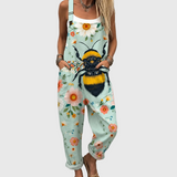 Flower Bee Dungarees
