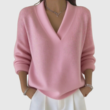Ailbhe | Relaxed Fit Soft V-Neck Jumper