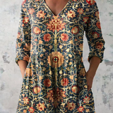 Caitlin | V-Neck Long Blouse
