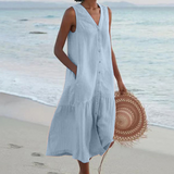 Aoibheann - Sophisticated V-Neck Dress