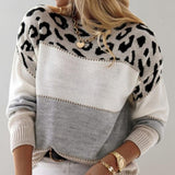Onóra | Leopard Accent Jumper