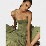 Íde - Elegant Pleated Maxi Dress