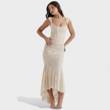 Tríona - Elegant Sculpted Silhouette Dress