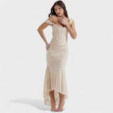 Tríona - Elegant Sculpted Silhouette Dress