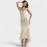 Tríona - Elegant Sculpted Silhouette Dress