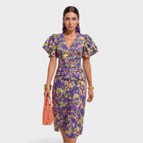 Bridie - Chic Tropical Elegance Dress