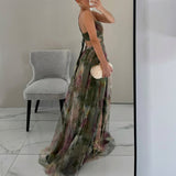Ailionóra - Elegant Floral Maxi Dress