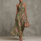 Dáirine - Elegant Floral Maxi Dress
