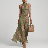 Dáirine - Elegant Floral Maxi Dress