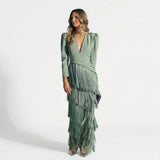 Dolores - Elegant Long Fringe Dress