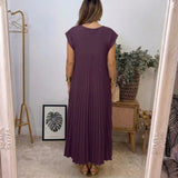 Anaïs - Flowing Pleated Maxi Dress
