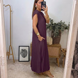 Anaïs - Flowing Pleated Maxi Dress