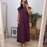 Anaïs - Flowing Pleated Maxi Dress