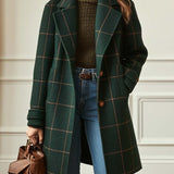 Aisling - Plaid Pattern Coat
