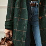Aisling - Plaid Pattern Coat