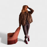 Caoimhe - Contemporary Leopard Print Coat