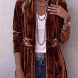 Orla - Sheen-Finished Open Blazer