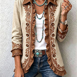 Nuala - Cream Blazer with Trim