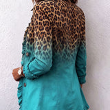 Kathleen - Leopard Gradient Blazer
